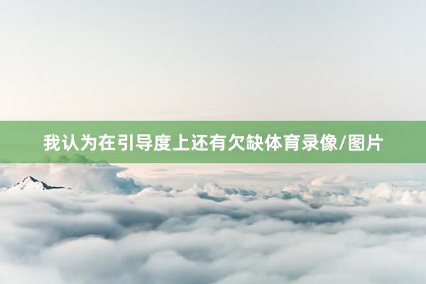 我认为在引导度上还有欠缺体育录像/图片